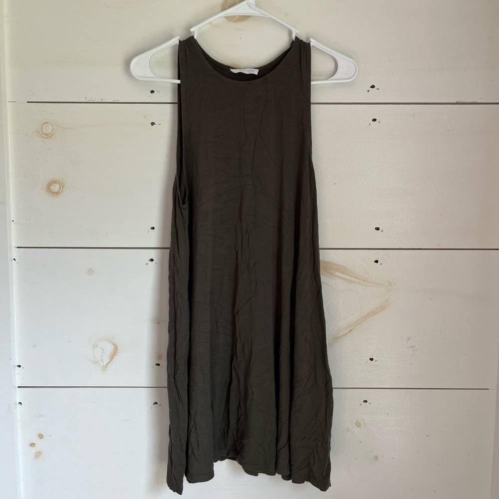 Green tank dress S